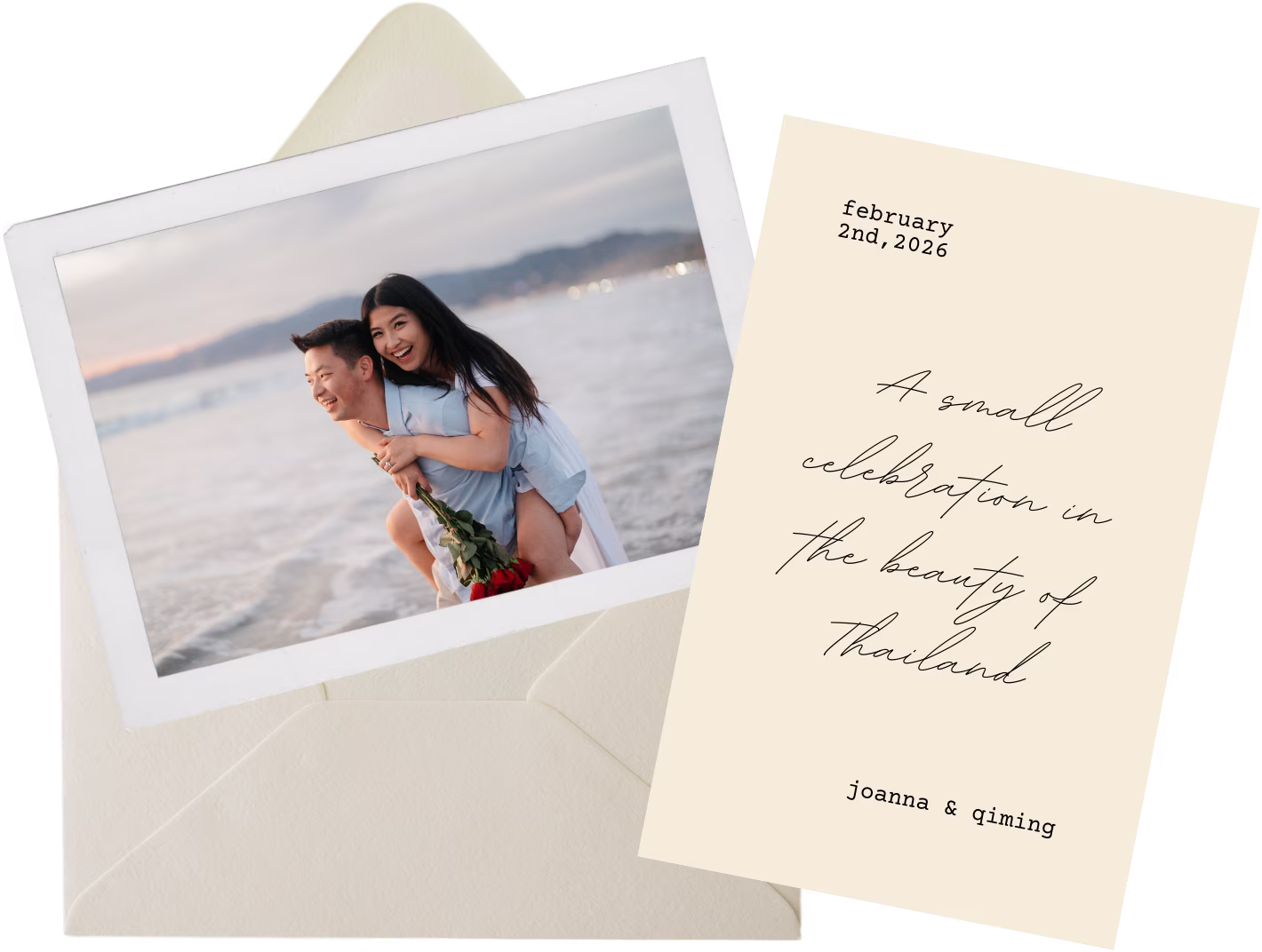Wedding postcard